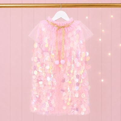 Mermaid Shimmer Cape - Pink