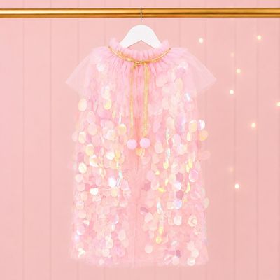 Mermaid Shimmer Cape - Pink