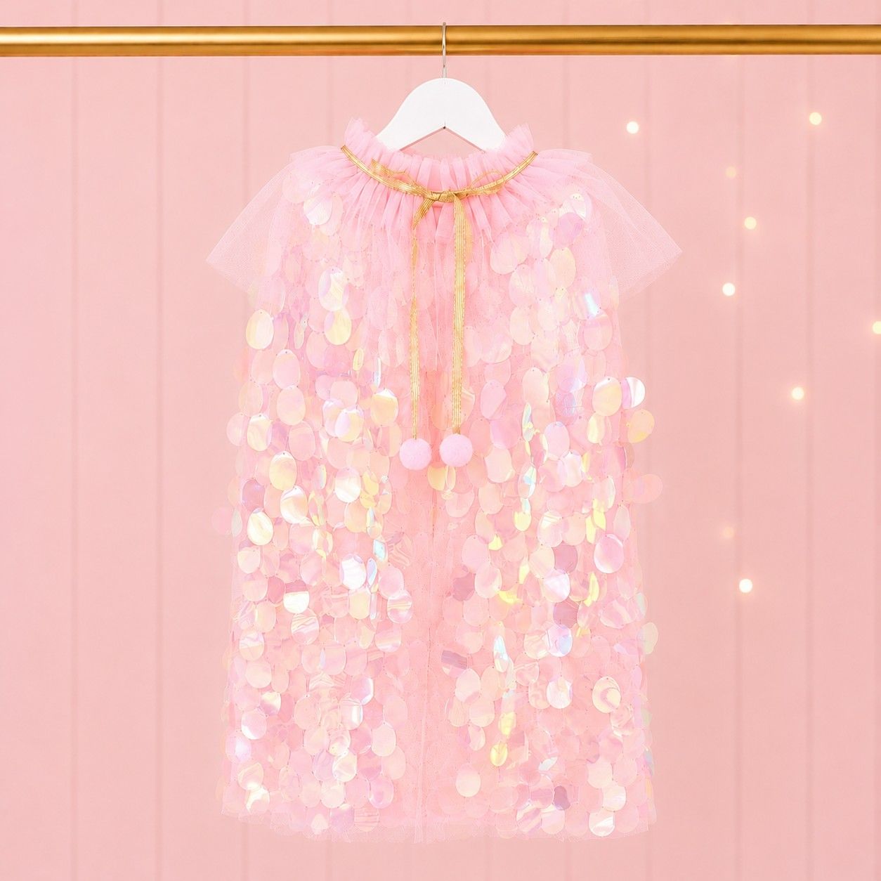 Mermaid Shimmer Cape - Pink