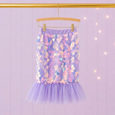 Mermaid Shimmer Skirt - Lilac