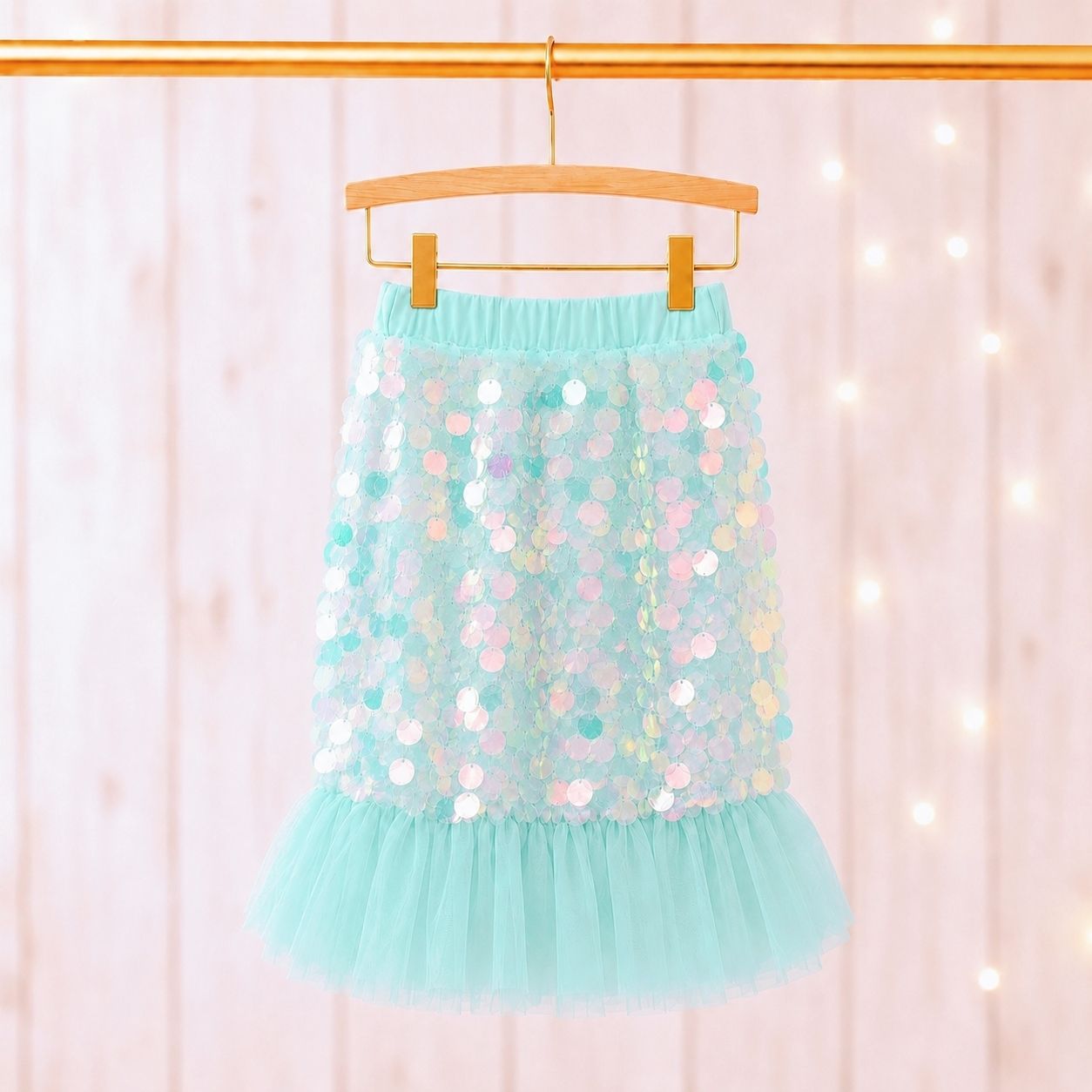 Mermaid Shimmer Skirt - Aqua