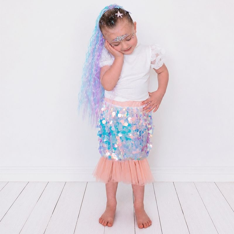 Mermaid Shimmer Skirt - Coral