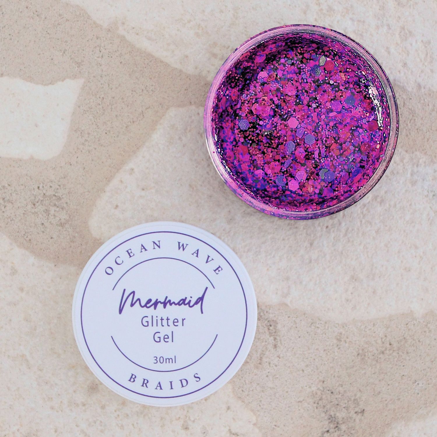 Mermaid Glitter Gel - Midnight Pink