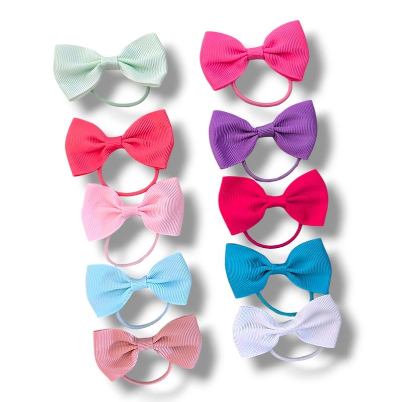 Bow Hair ties - Pack of 10