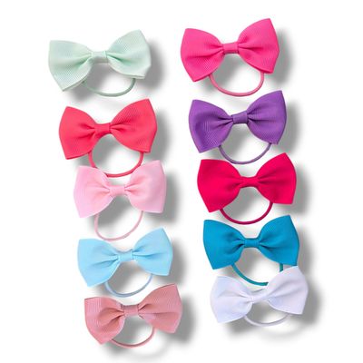 Bow Hair ties - Pack of 10
