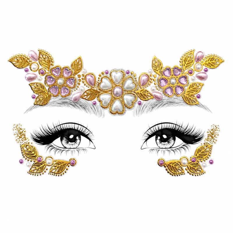 Face Gems - Golden Petal