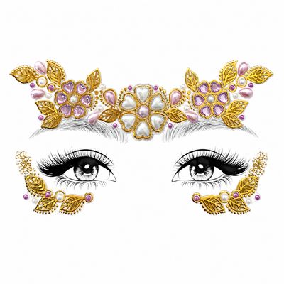 Face Gems - Golden Petal
