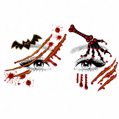 Halloween Face Gems - Creepy Chills
