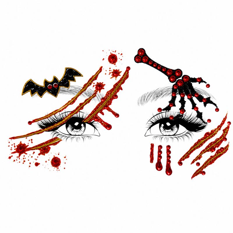 Halloween Face Gems - Creepy Chills