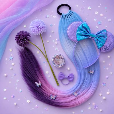 Mermaid Hair Extension - Lilac Splash