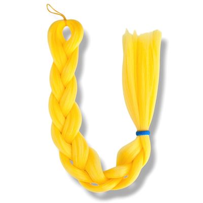Mermaid Braiding Hair - Yellow (no tinsel)