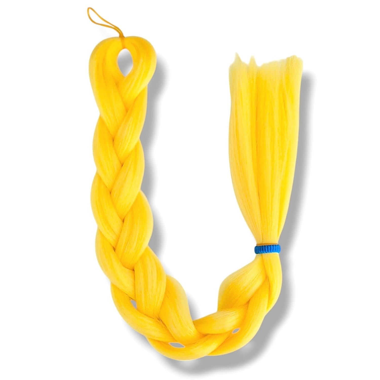 Mermaid Braiding Hair - Yellow (no tinsel)