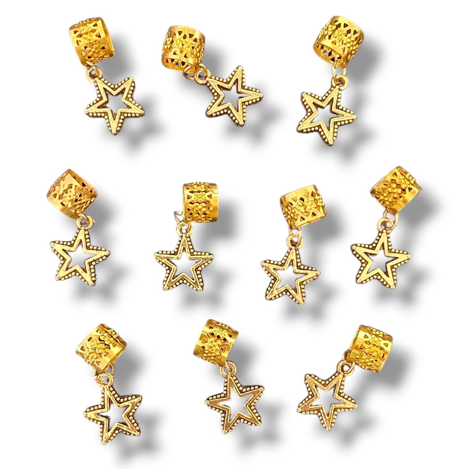 Gold Star Hair Cuffs