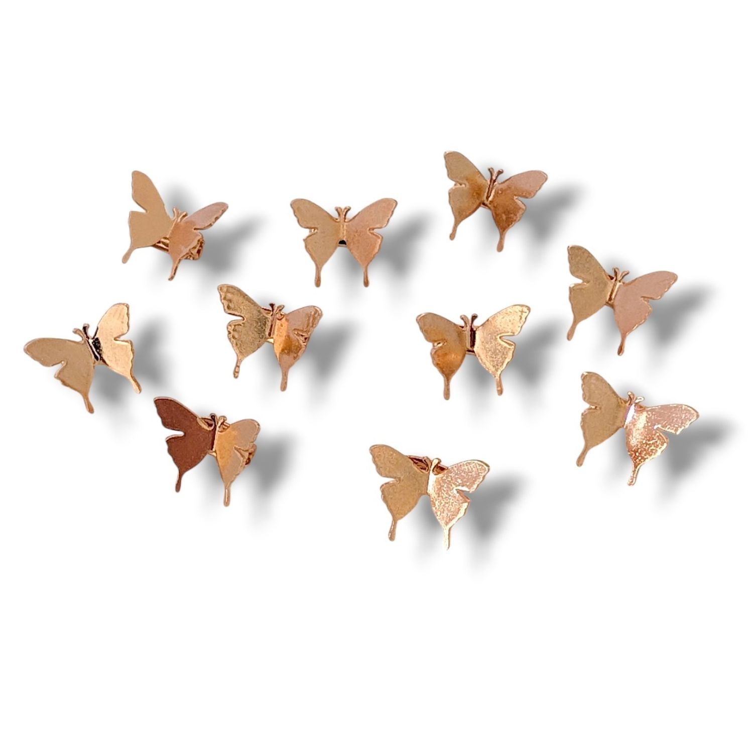Rose Butterfly Hair Clips