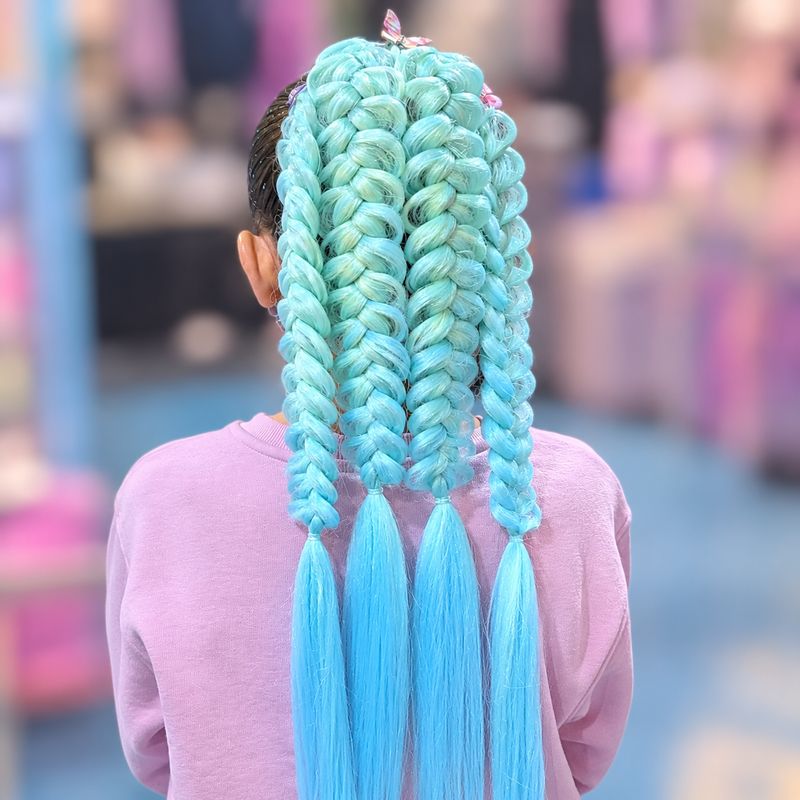 Butterfly Braids - Mint Paradise