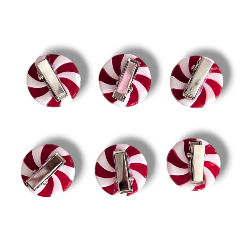 Christmas Candy Cane Clips