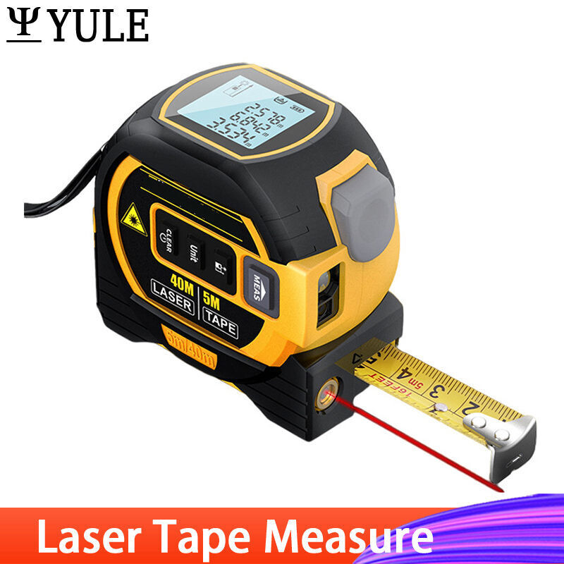 Three-in-one Laser Rangefinder, Steel Tape Rangefinder, Indoor Laser Measuring Instrument Laser Ruler