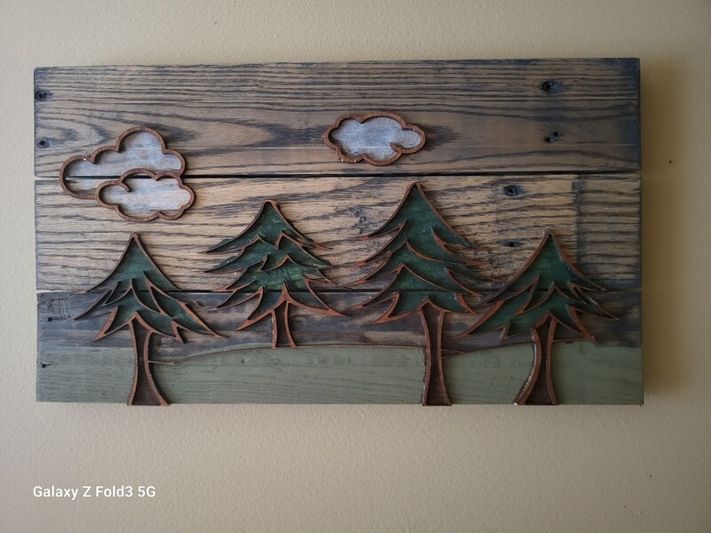 Wood forest scene
