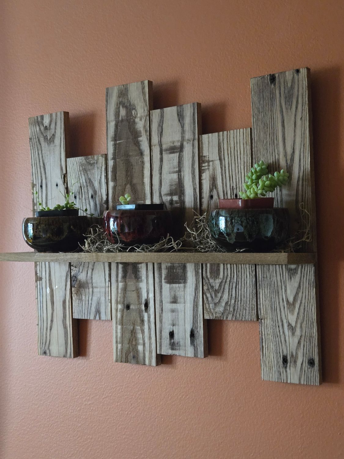Pallet wood shelf Pallet wood shelf