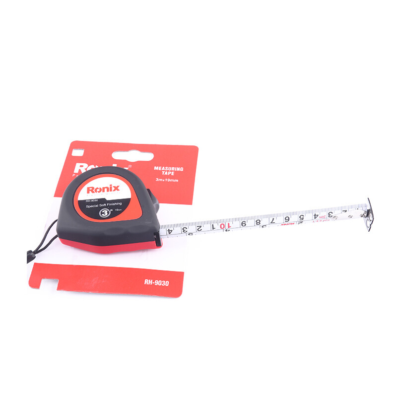 Cinta Métrica 3m 19mm Ronix - Doble Cara, Punta Magnética