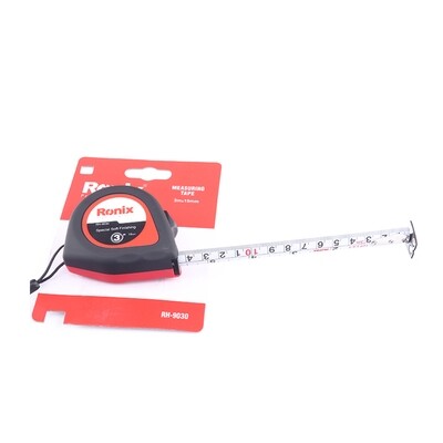 Cinta Métrica 3m 19mm Ronix - Doble Cara, Punta Magnética