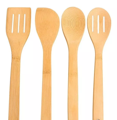 Set 4 Cucharas Madera Cocina Bazar Cucharas Madera Bamboo