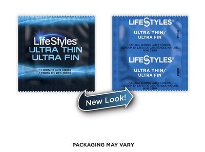 100 CT LifeStyles Ultra Thin Condoms