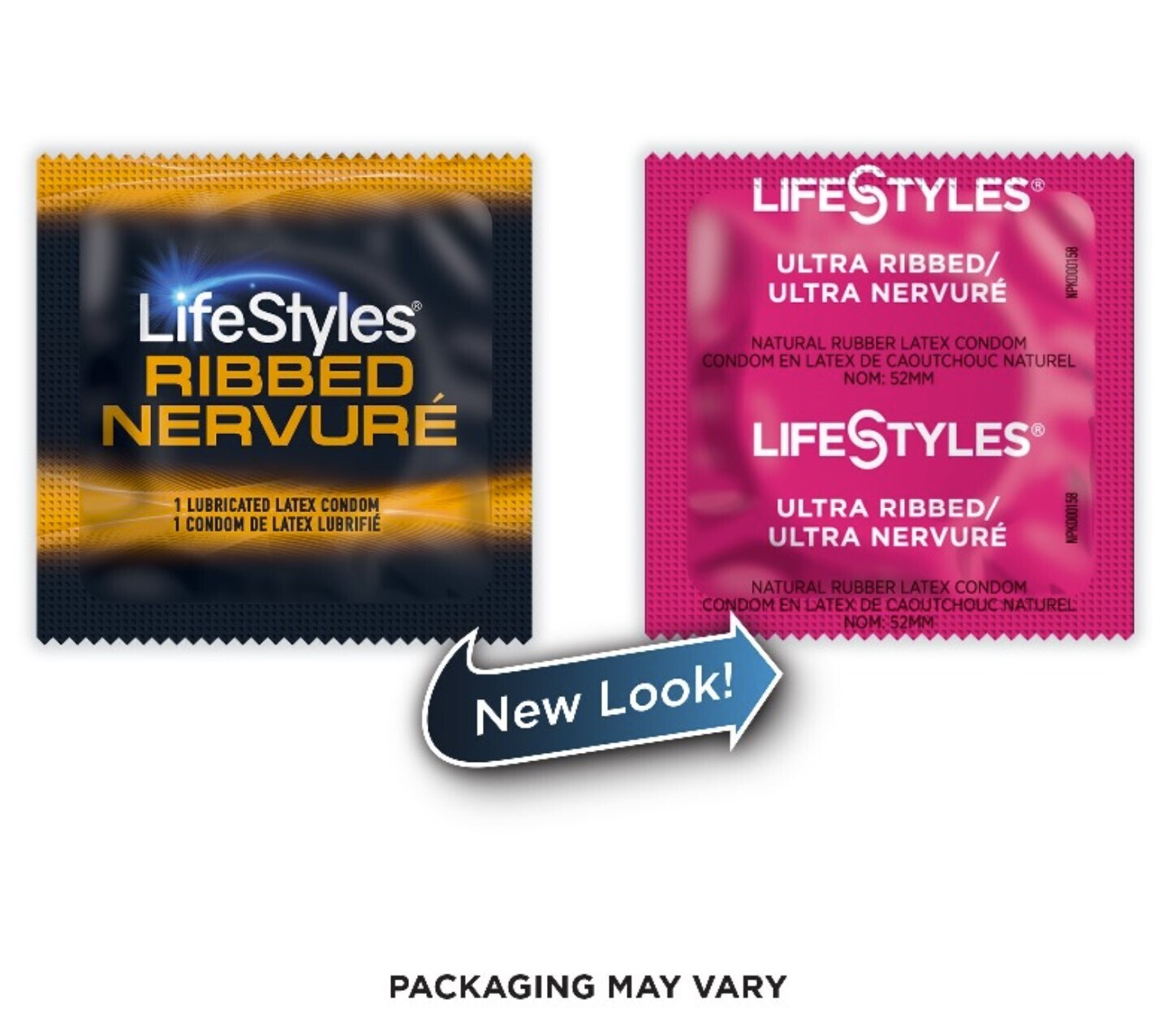 50 CT LifeStyles Ultra Ribbed Condoms