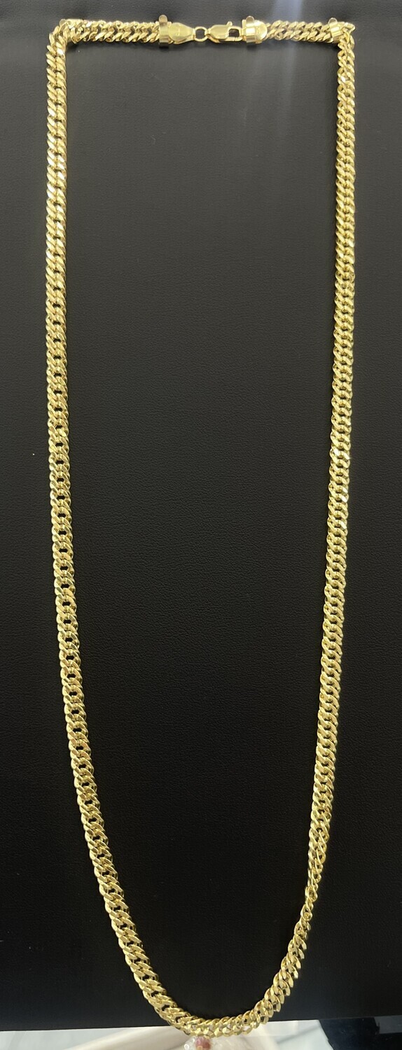 26" Long Classic Necklace - Solid 18k Yellow Gold 13.30 grams