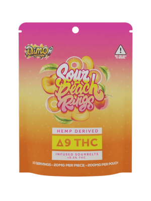 Delta 9 Sour Peach Rings - 200mg