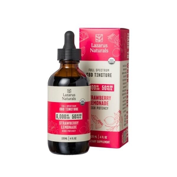 CBD Tincture - Strawberry Lemonade 6000mg