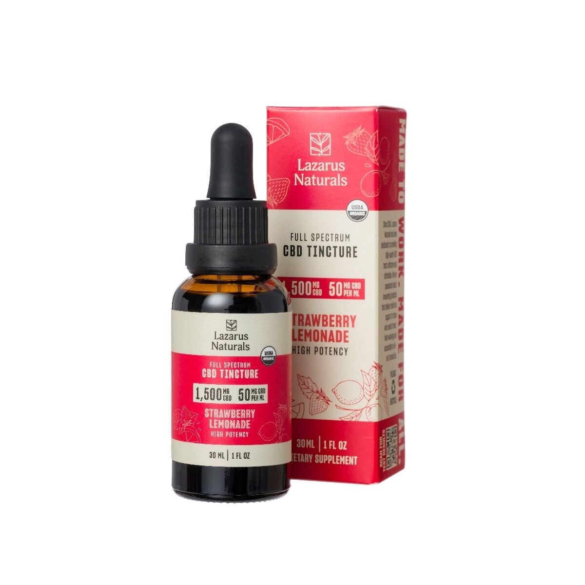 CBD Tincture - Strawberry Lemonade 1500mg
