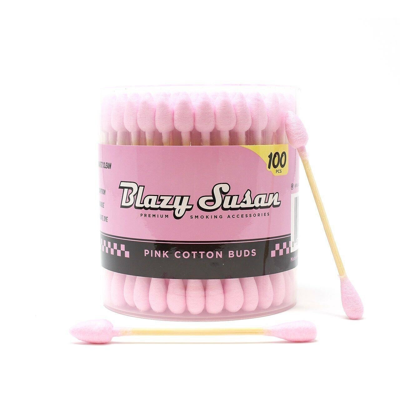Blazy Pink Cotton Buds | Thick Cotton Swabs