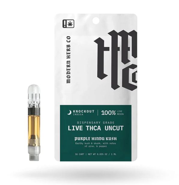 Modern Herb Co. – Live Resin | THCA | Uncut | 1G Cart, flavor: Purple Hindu Kush (I)