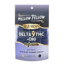 Mellow Fellow - Live Resin - M-Fusion - 400mg - Delta 9, flavor: Acai Berry
