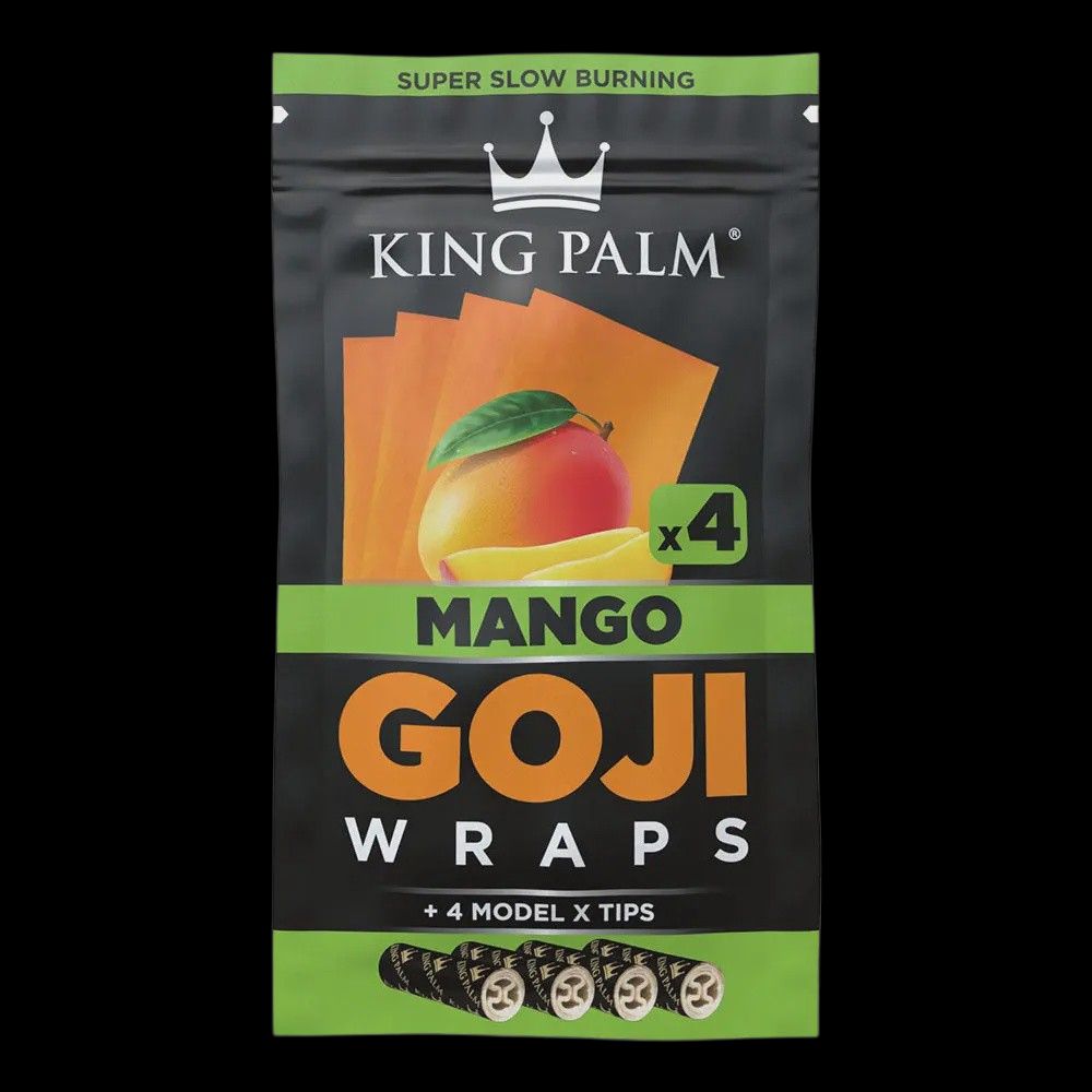 King Palm Goji Wraps &amp; Filter Tips | 4pk, flavor: Mango