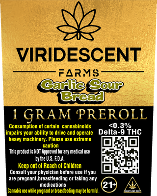 Viridescent Farms 1 Gram Pre-Roll