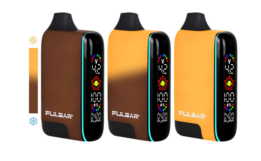 Pulsar 510 DL 5.0 Precision Voltage Control LCD Screen Vape Bar | Thermo Series | 1000mAh, Color: Earthstorm