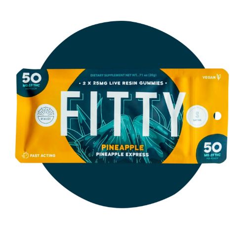Realize FITTY Gummies, Strain: Pineapple - Pineapple Express