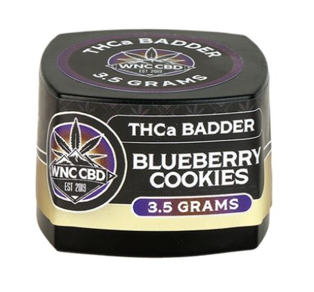WNC CBD THCA Badder 3.5G, Strain: Blueberry Cookies