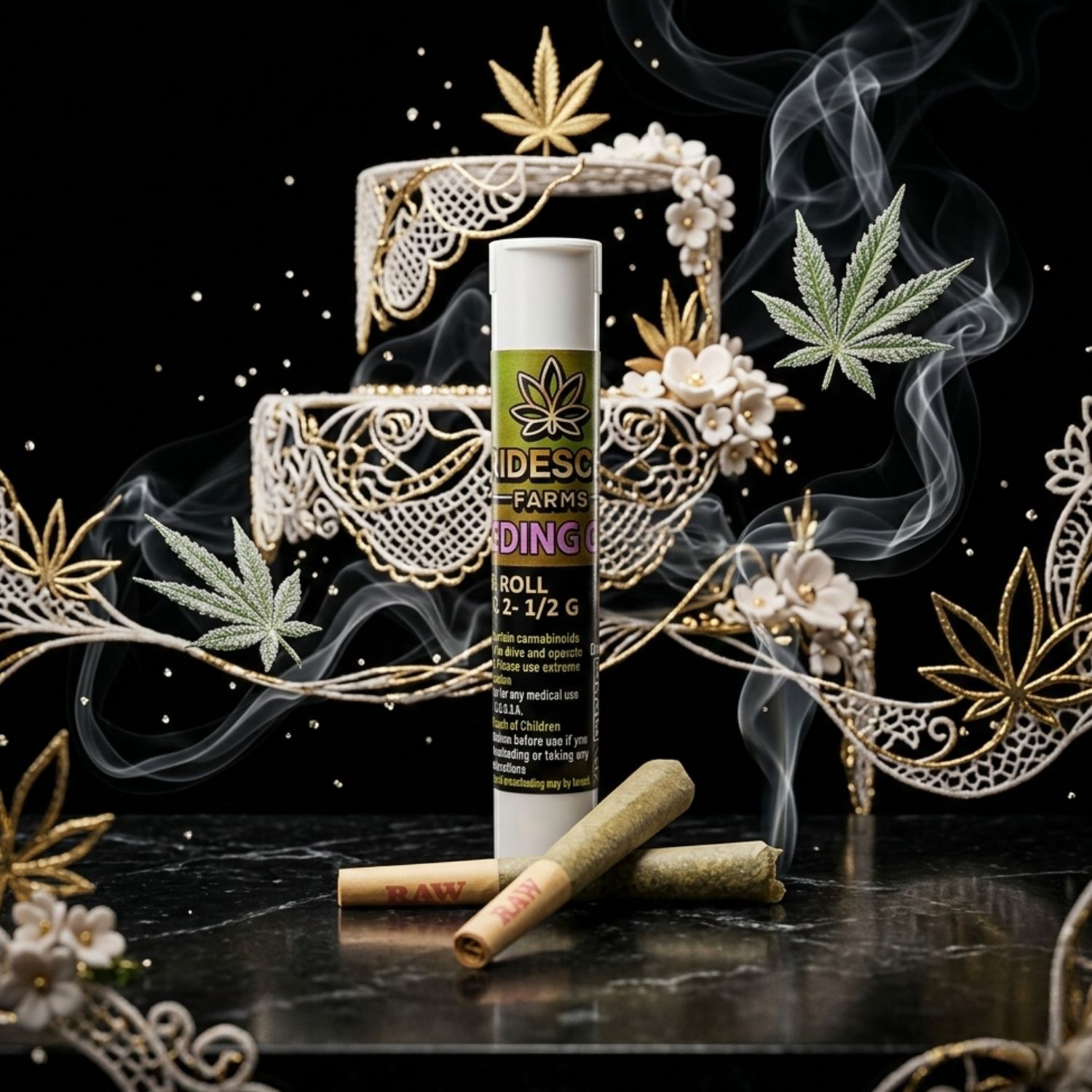 VF –Twin Half-Gram Pre-Rolls, Strain: Wedding Cake (I)