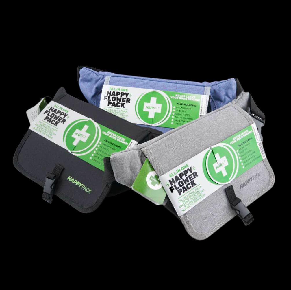 Happy Pack Dry Herb by Happy Kit Travel Smoking Kit Fanny Pack