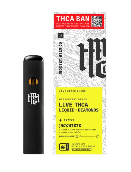 Modern Herb Co SAVE THCA Liquid Diamonds Disposable | 2g, Strain: Jack Herer (S)