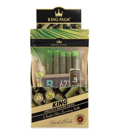 King Palm Mini Flavored 5pk Leaf Tubes, flavor: Natural