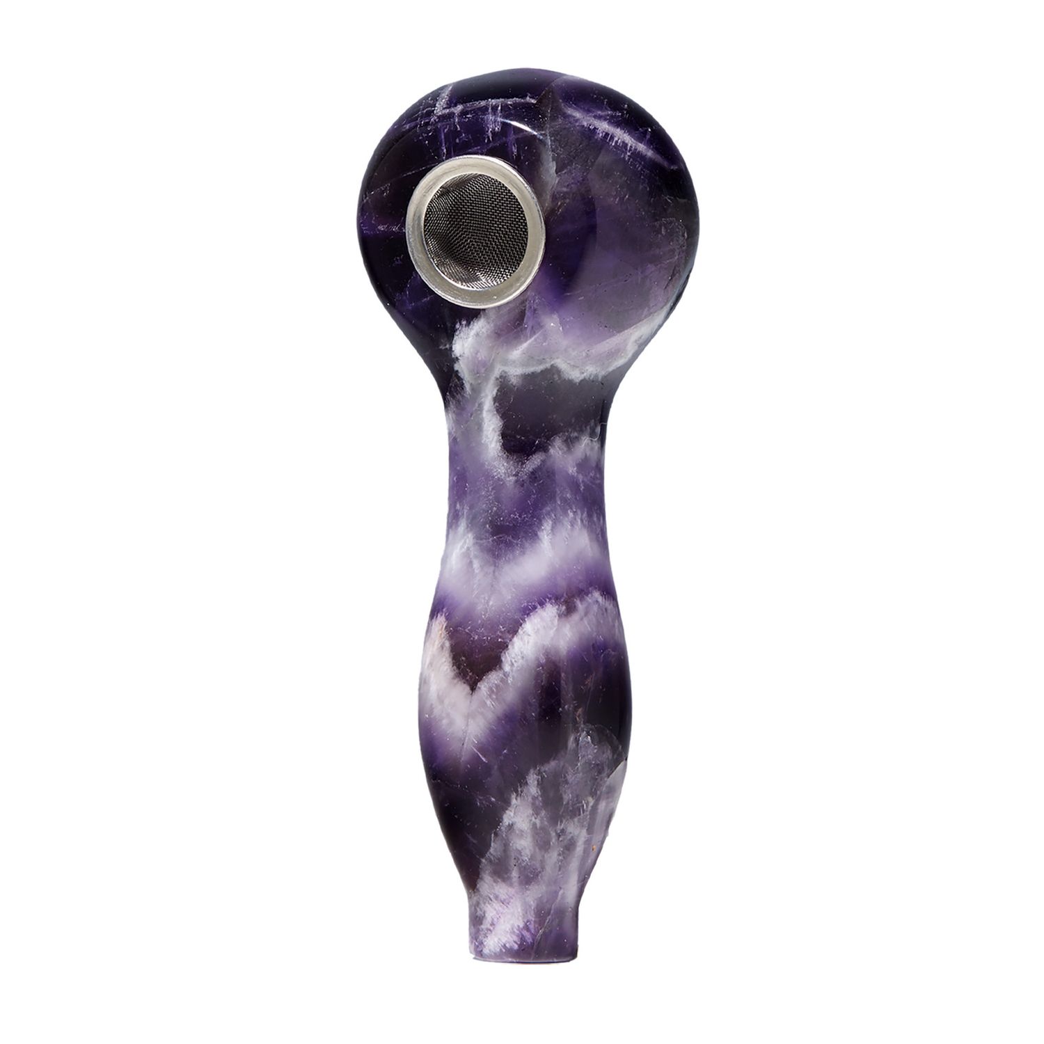 Gemstone Spoon Pipes, Type: Amethyst