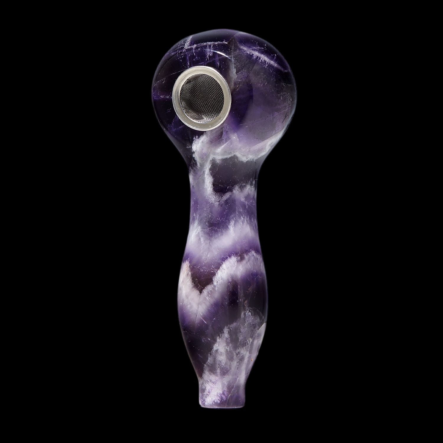 Gemstone Spoon Pipes, Type: Amethyst