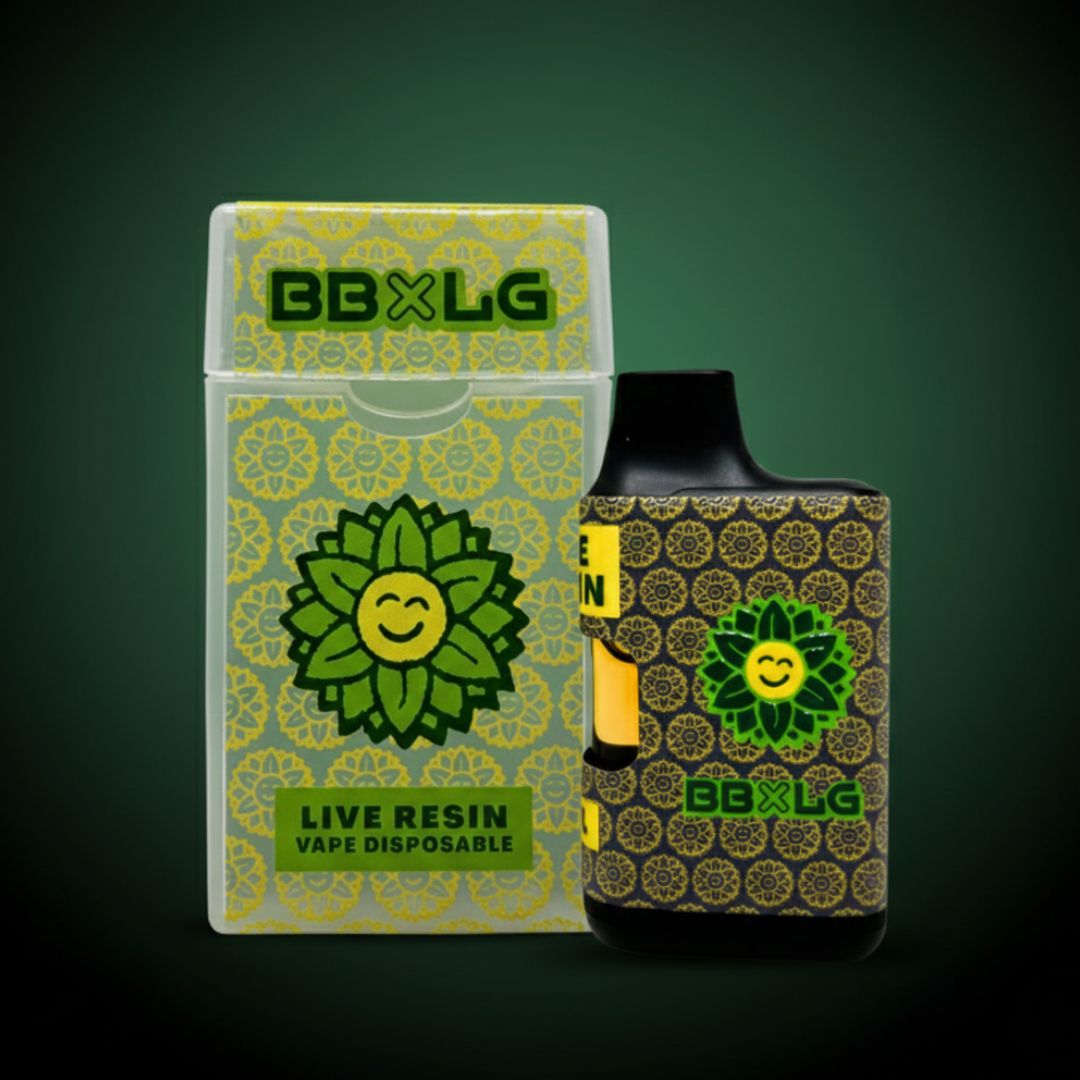 BBXLG 2mL HD Live Resin Dispo, Strain: Tropicana Cookies
