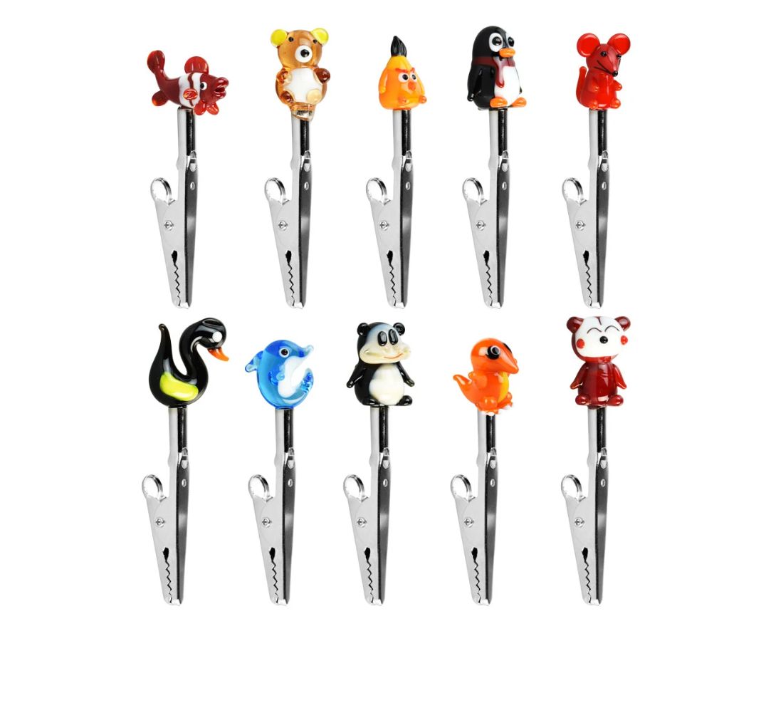 Animal Style Glass Memo Clip | 3" | Assorted Styles