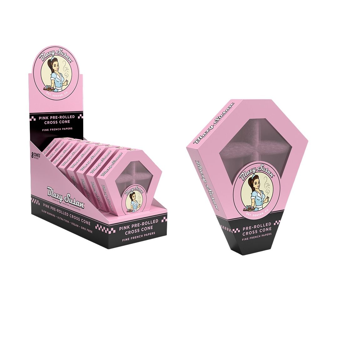 Pink Paper Cones (Cross)