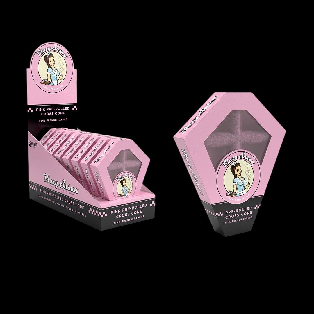 Pink Paper Cones (Cross)